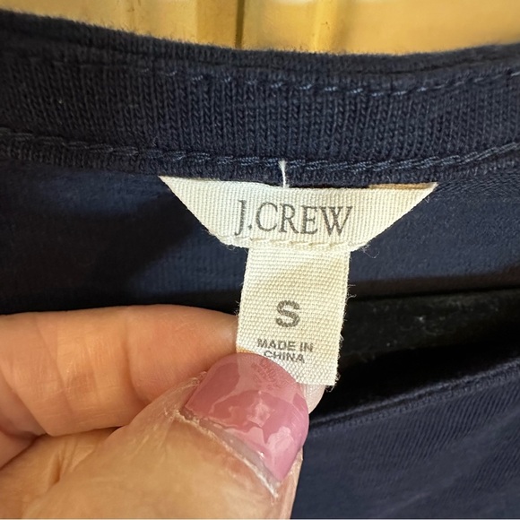 J.Crew Women’s Maritime Colorblock Sheath Dress Long Sleeve Orange Navy Two Tone - Picture 6 of 11